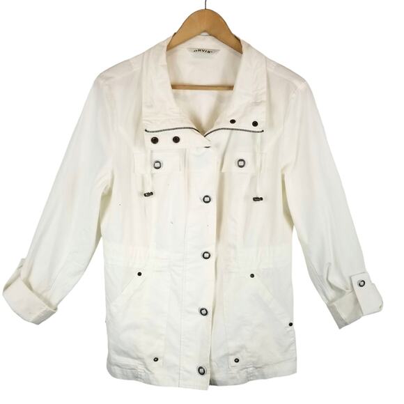 Orvis Women's Zip Front Lightweight Jacket White Size M Medium - Picture 1 of 5